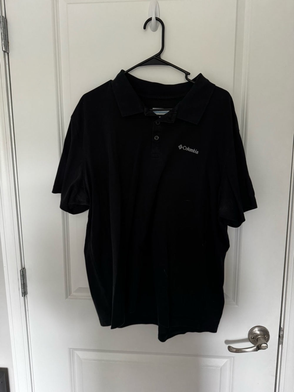 Columbia Men's Black Short-Sleeve Polo